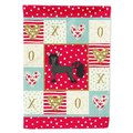 Carolines Treasures 28 x 0.01 x 40 in. Chinese Crested No.1 Love Canvas House Flag CK5821CHF